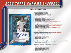 2025 Topps Chrome Baseball MLB Hobby JUMBO Box - Taass sale