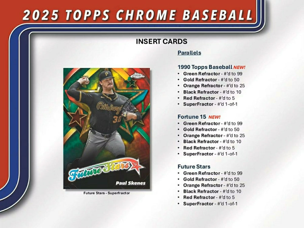 2025 Topps Chrome Baseball MLB Hobby Box - Taass discount