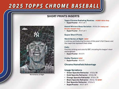 2025 Topps Chrome Baseball MLB Hobby Box - Taass discount