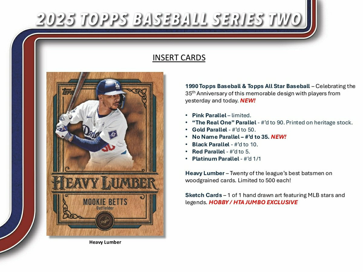 2025 Topps Series 2 Baseball MLB Jumbo Hobby Box - Taass online