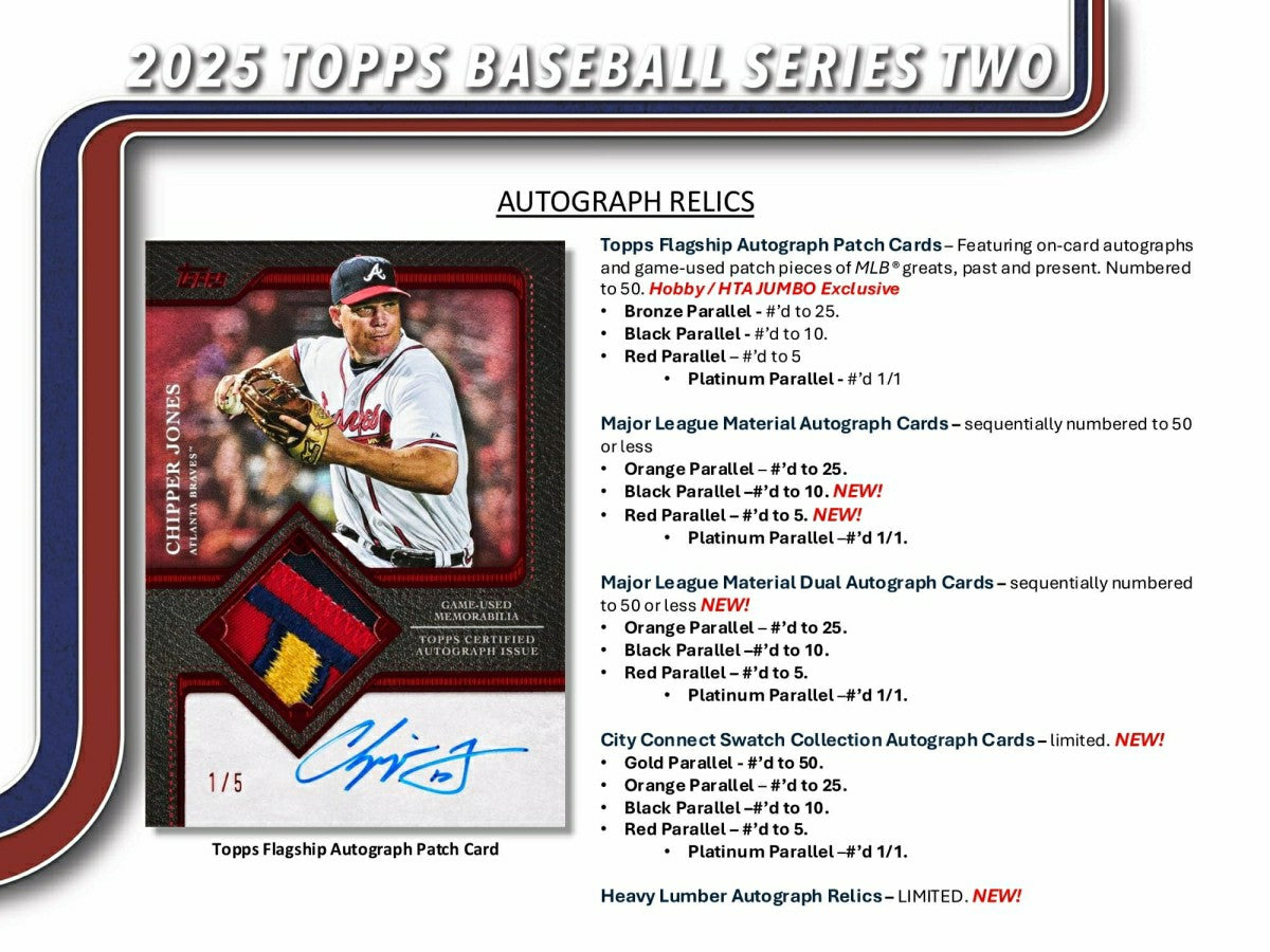 2025 Topps Series 2 Baseball MLB Jumbo Hobby Box - Taass online