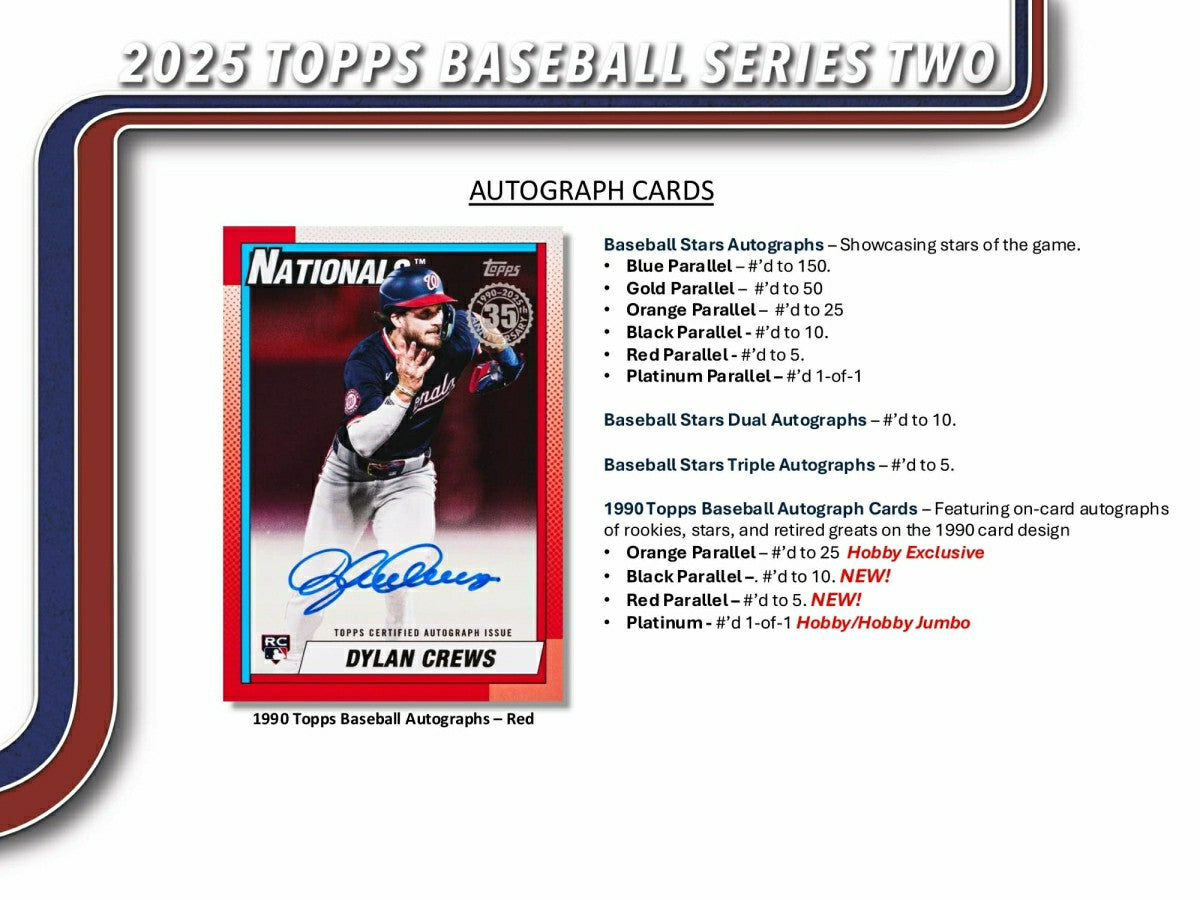 2025 Topps Series 2 Baseball MLB Jumbo Hobby Box - Taass online