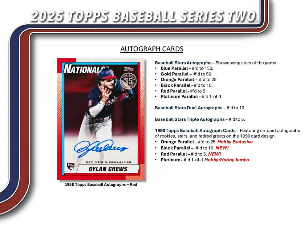 2025 Topps Series 2 Baseball MLB Jumbo Hobby Box - Taass online