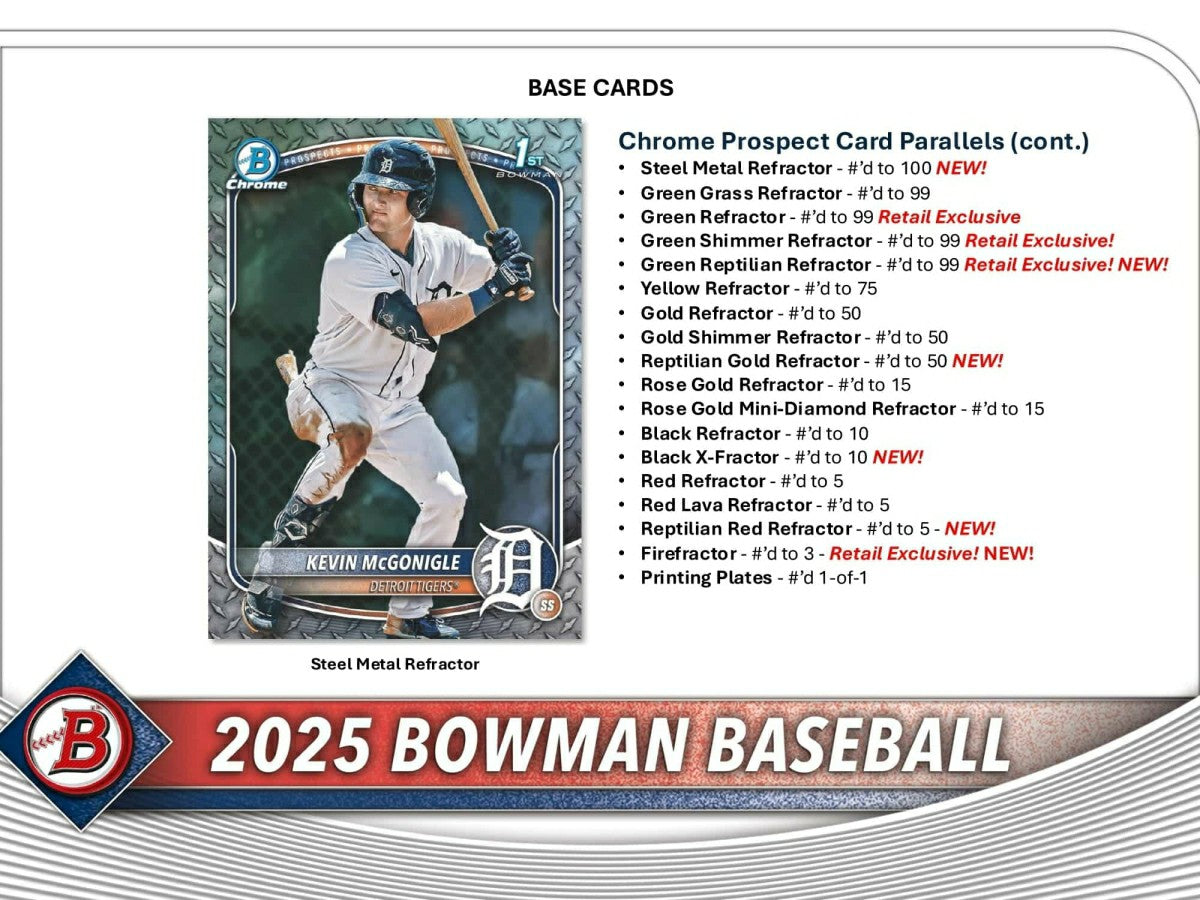 2025 Bowman Baseball MLB Blaster Box - Taass discount