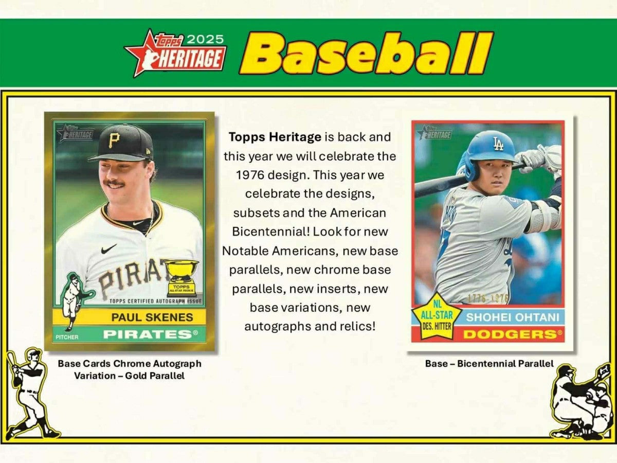 2025 Topps Heritage Baseball MLB Mega Box - Taass US