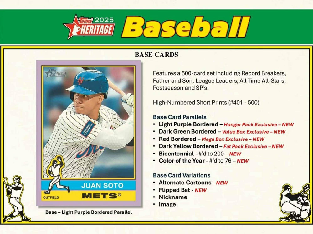 2025 Topps Heritage Baseball MLB Mega Box - Taass US