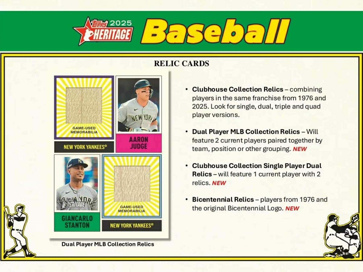 2025 Topps Heritage Baseball MLB Mega Box - Taass US