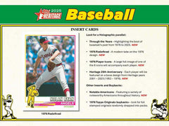 2025 Topps Heritage Baseball MLB Hobby Box - Taass online