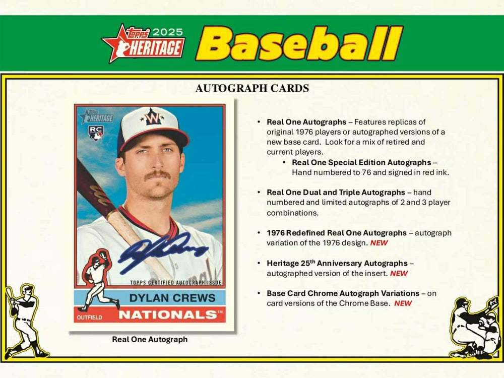 2025 Topps Heritage Baseball MLB Hobby Box - Taass online