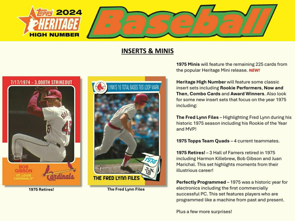 2024 Topps Heritage High Number Baseball MLB Hobby Box - Taass sale