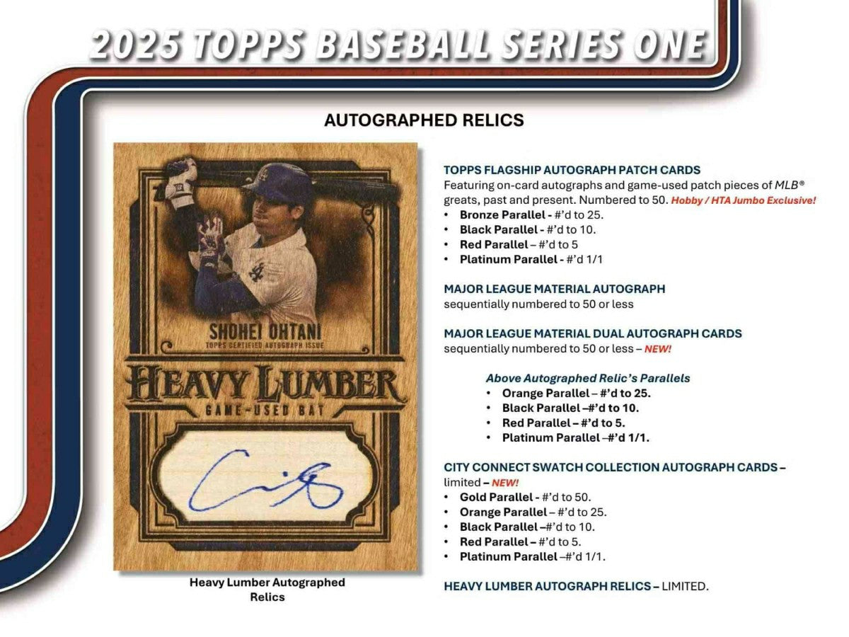 2025 Topps Series 1 Baseball MLB Hobby Box - Taass for sale