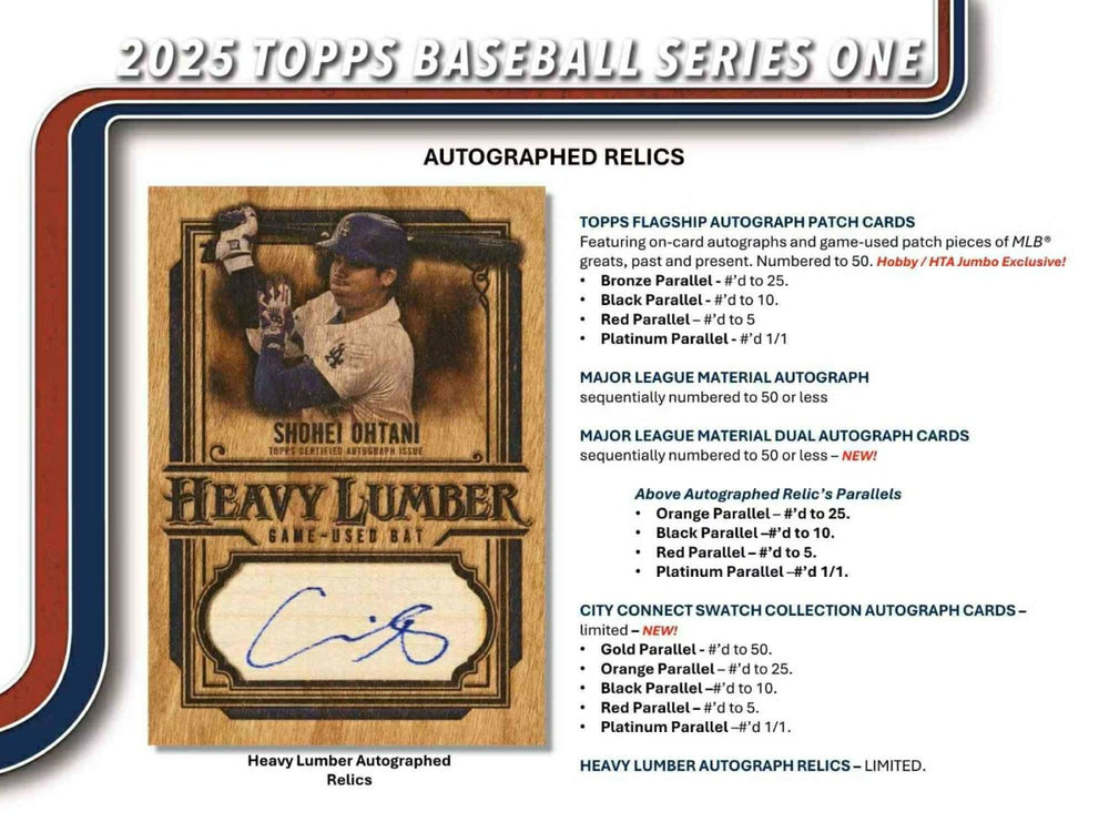 2025 Topps Series 1 Baseball MLB Hobby Box - Taass for sale