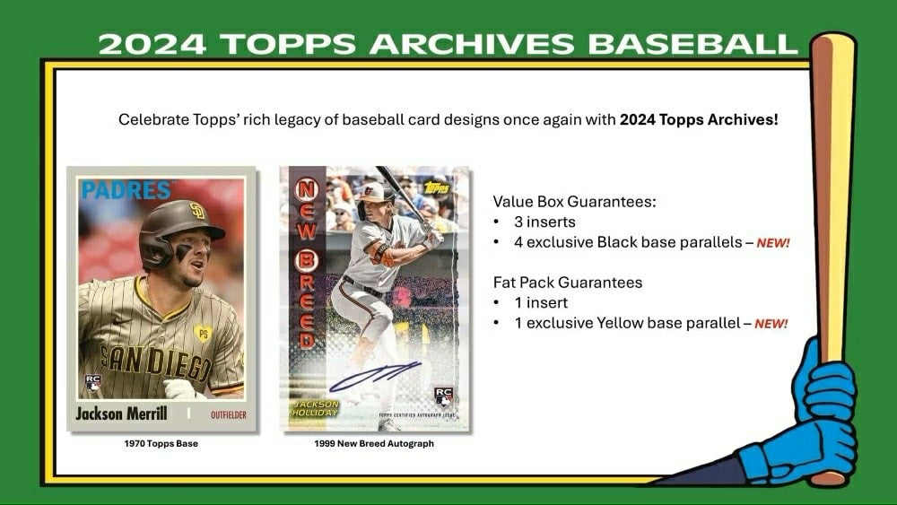 2024 Topps Archives Baseball MLB Blaster Box - Taass online