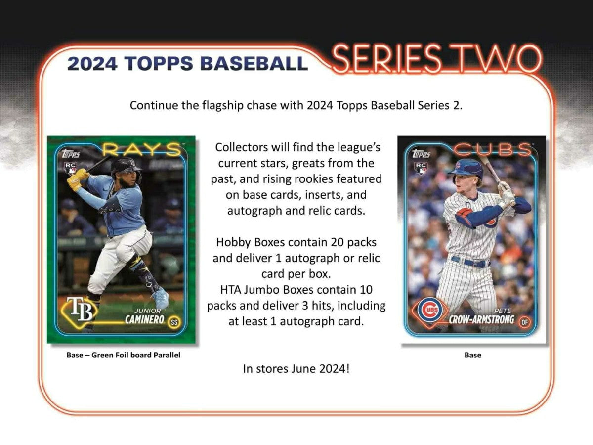 2024 Topps Series 2 Baseball MLB Jumbo Hobby Box - Taass online