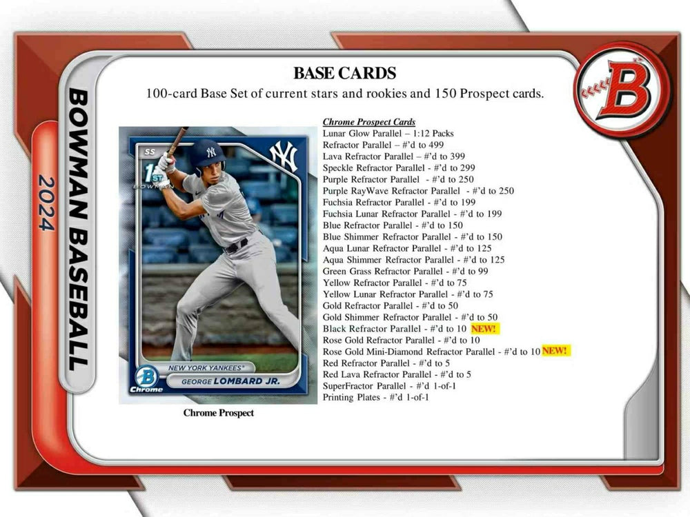 2024 Bowman Baseball MLB Hobby Jumbo Pack - Taass near me