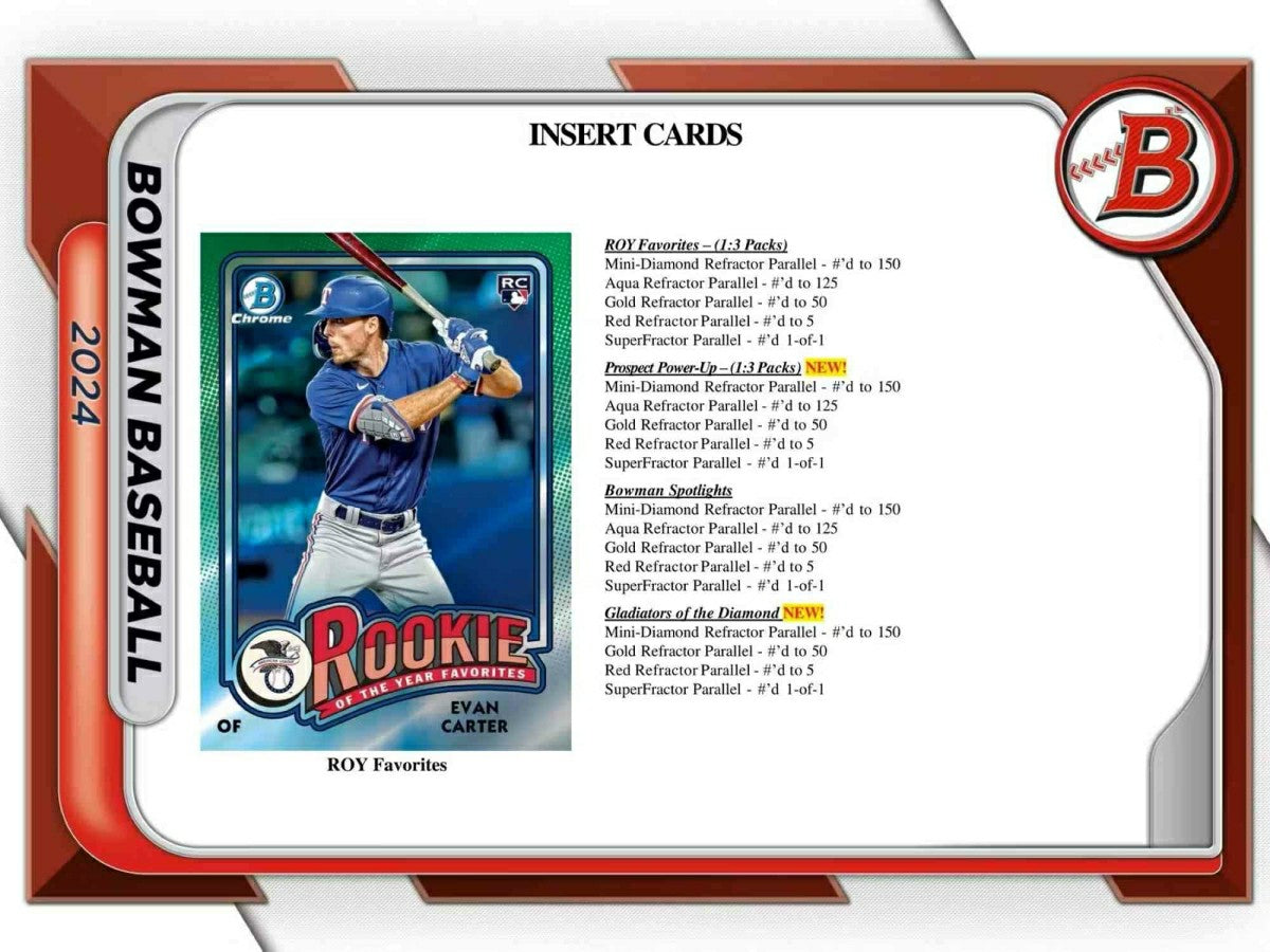 2024 Bowman Baseball MLB Hobby Jumbo Pack - Taass near me