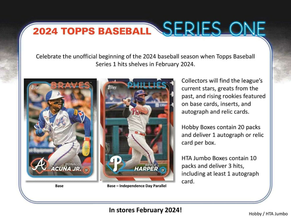 2024 Topps Series 1 Baseball MLB Hobby Box - Taass online