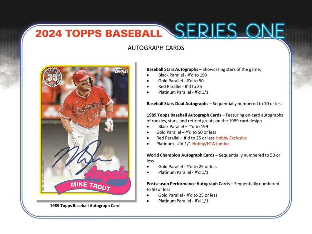 2024 Topps Series 1 Baseball MLB Hobby Box - Taass online