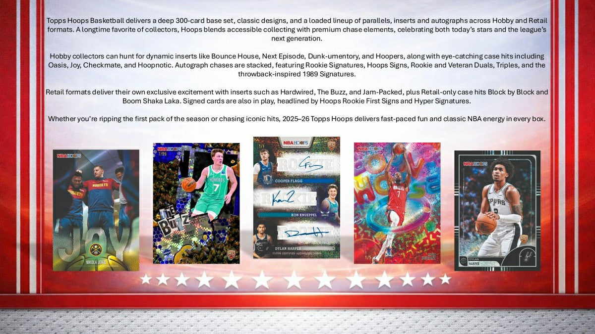 2025/26 Topps NBA Hoops Basketball Blaster Box - Taass sale