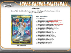 2024/25 Topps Chrome Basketball Blaster Box - Taass for sale