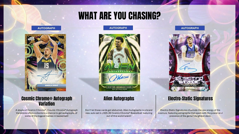 2025/26 Topps Cosmic Chrome NBA Basketball Hobby Box - Taass online