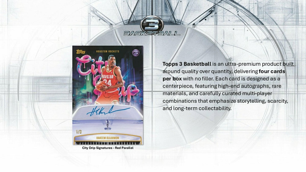 2025/26 Topps Three Basketball NBA Hobby Box - Taass US