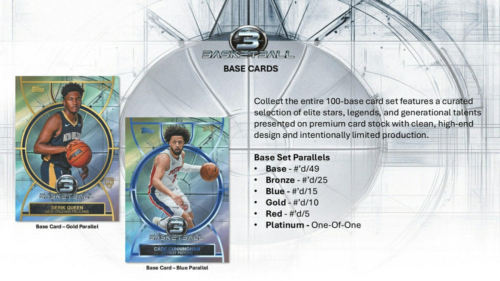 2025/26 Topps Three Basketball NBA Hobby Box - Taass US