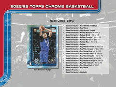 2025/26 Topps Chrome NBA Basketball Mega Box - Taass sale