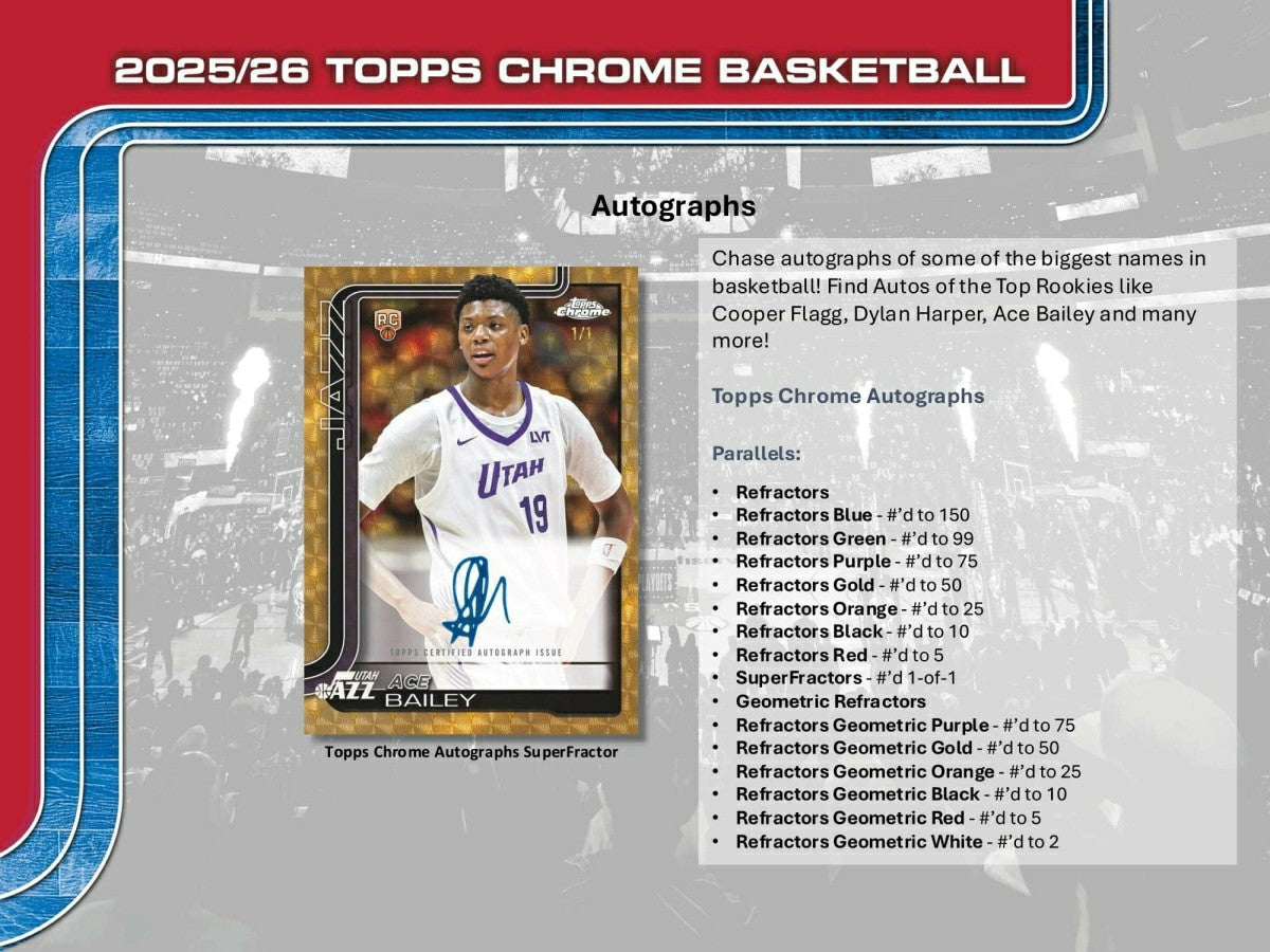 2025/26 Topps Chrome NBA Basketball Mega Box - Taass sale