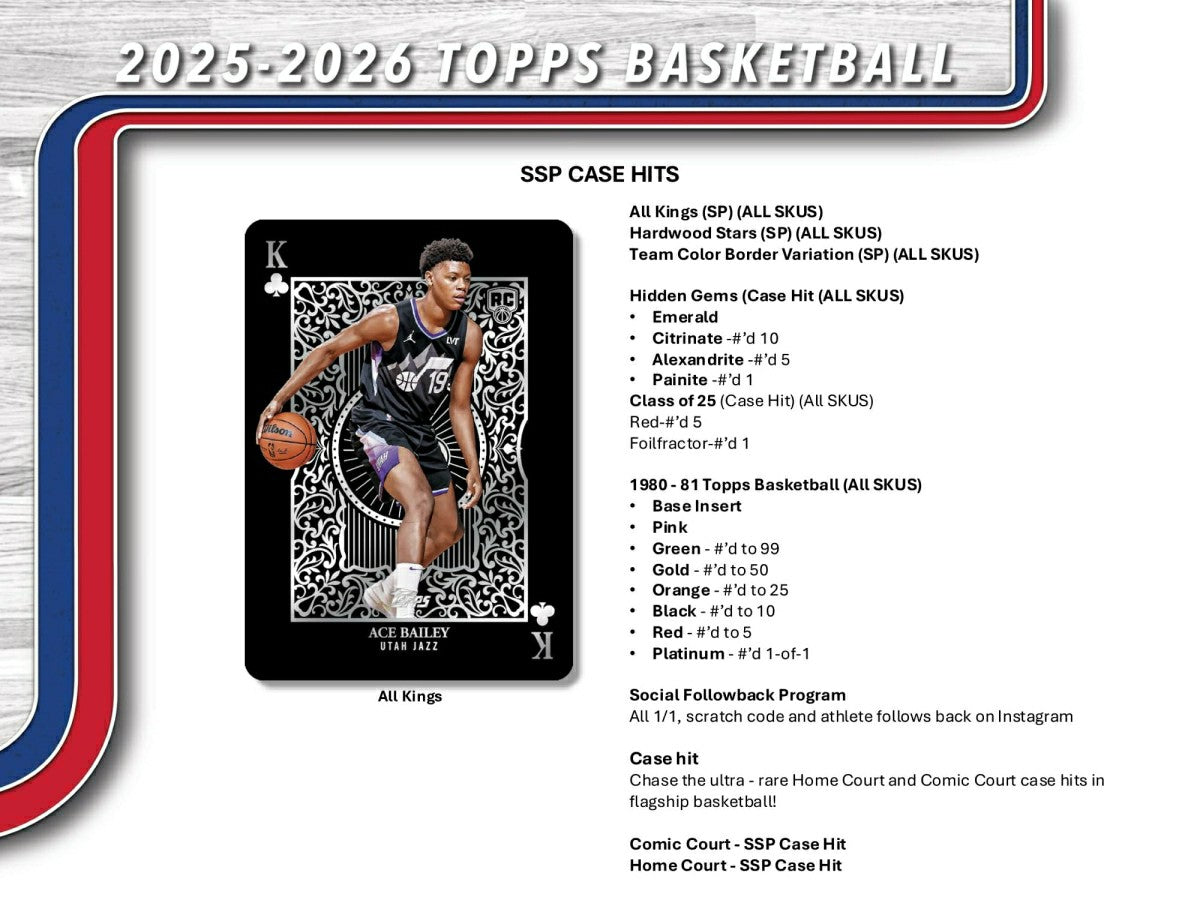 2025/26 Topps NBA Basketball JUMBO Hobby Box - Taass discount