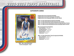 2025/26 Topps NBA Basketball Hobby Box - Taass for sale