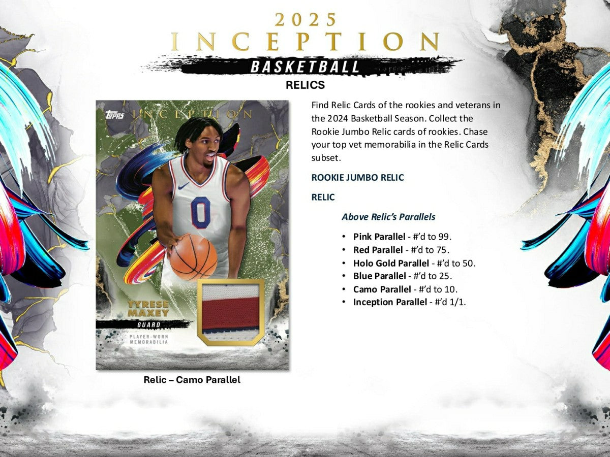2024/25 Topps Inception Basketball Hobby Box - Taass online