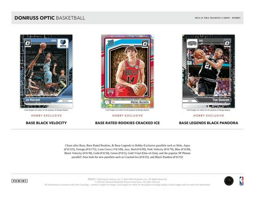 2024/25 Panini Donruss Optic Basketball NBA Fast Break Box - Taass near me