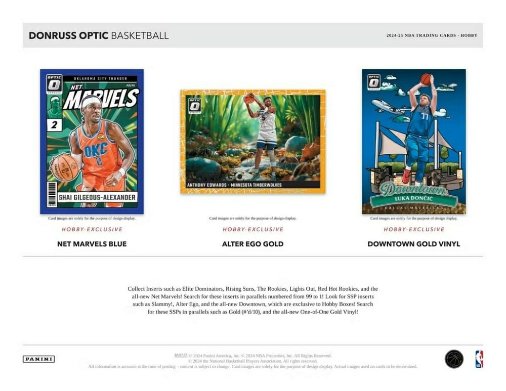 2024/25 Panini Donruss Optic Basketball NBA Fast Break Box - Taass near me