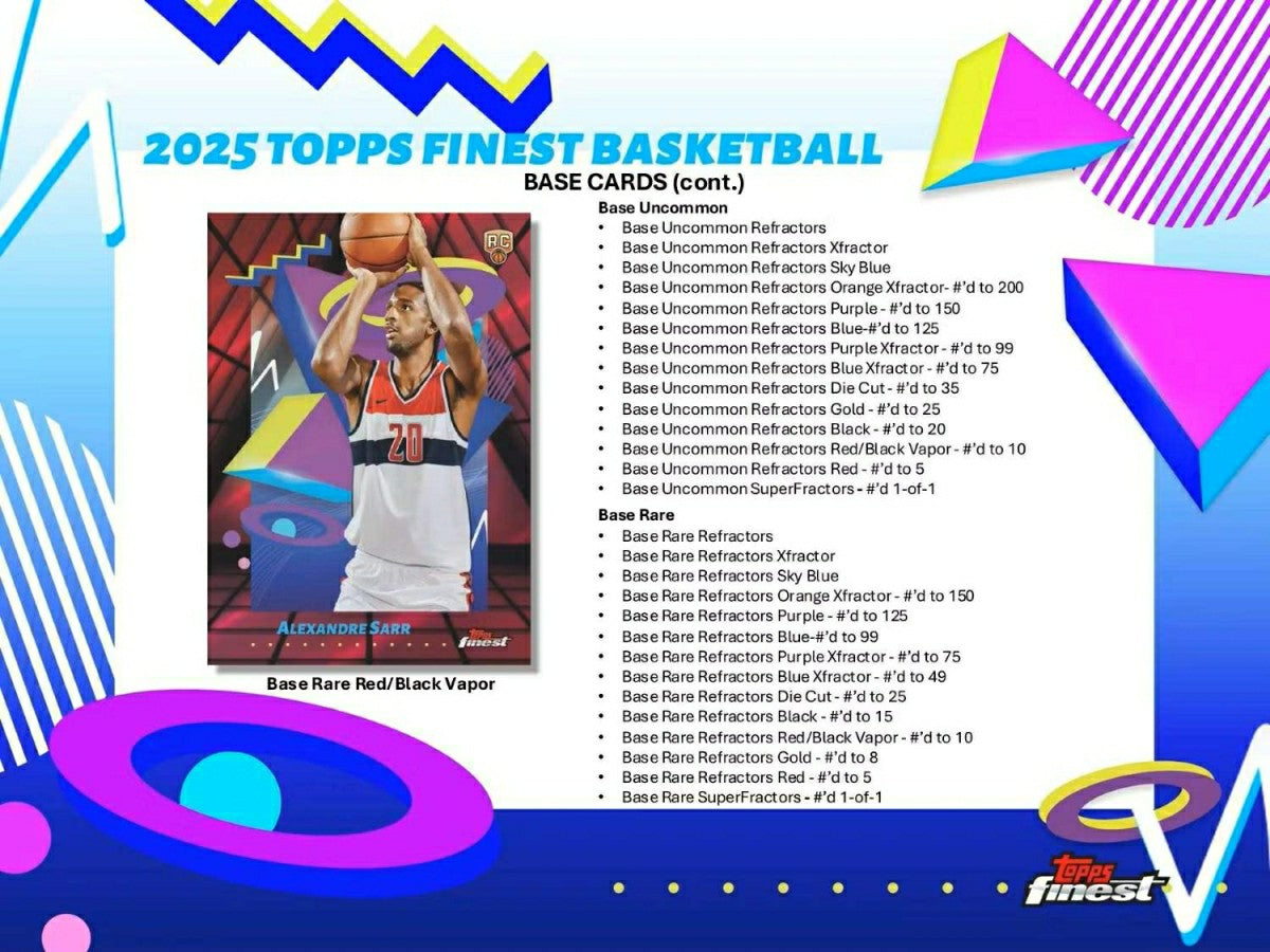 2024/25 Topps Finest Basketball Hobby Box - Taass near me