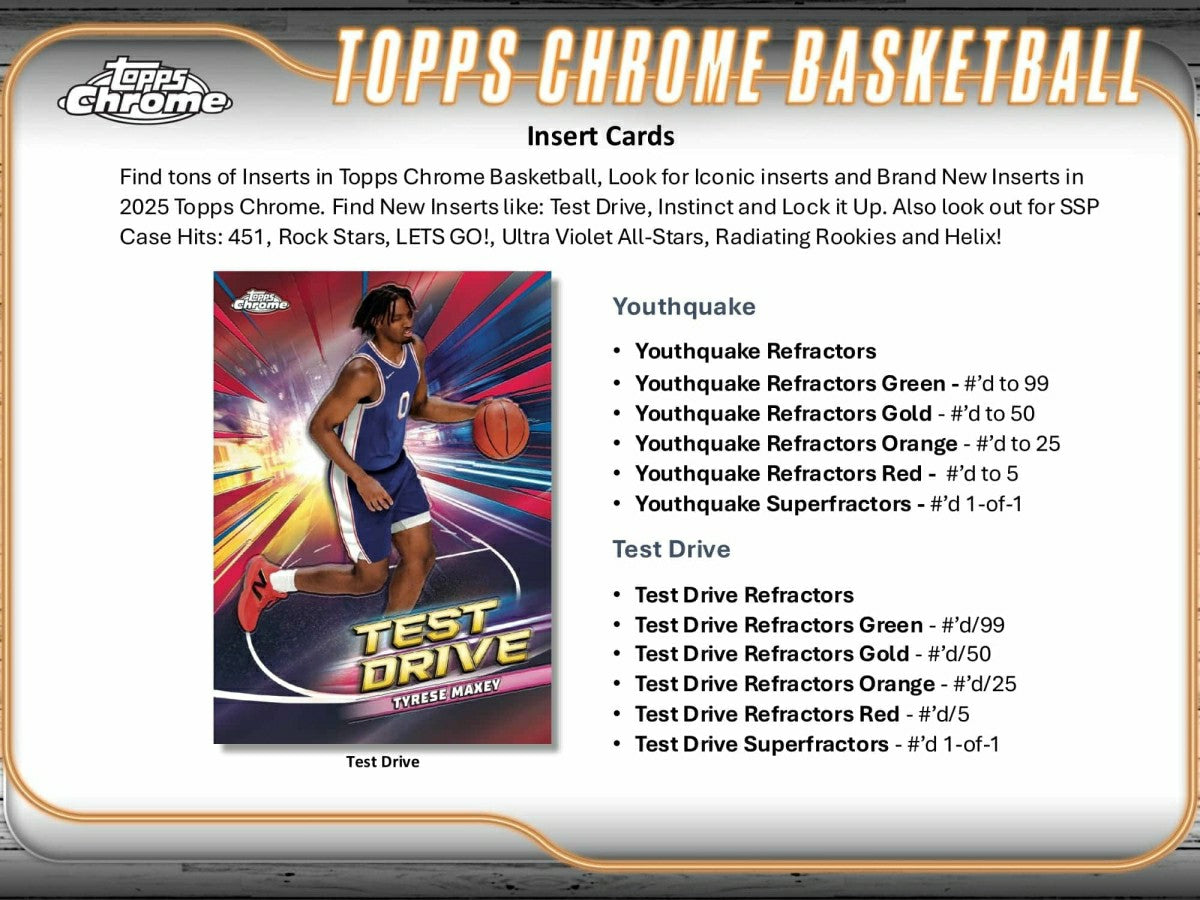 2024/25 Topps Chrome Basketball Hobby Box - Taass near me