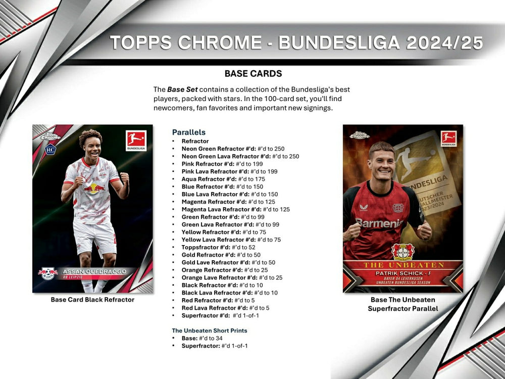 2024/25 Topps Chrome Bundesliga Football Hobby Box - Taass discount