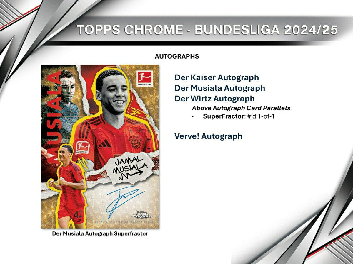 2024/25 Topps Chrome Bundesliga Football Hobby Box - Taass discount