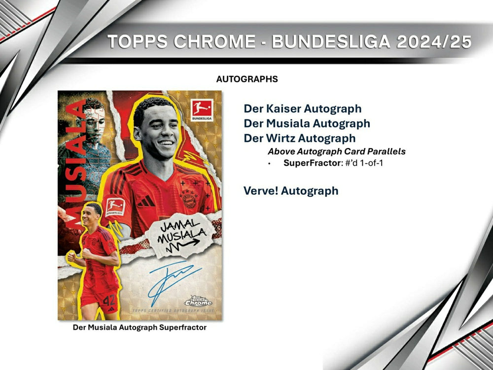 2024/25 Topps Chrome Bundesliga Football Hobby Box - Taass discount