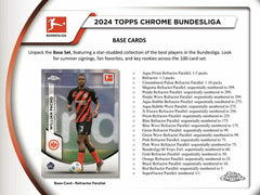 2023/24 Topps Chrome Bundesliga Soccer Hobby Box - Taass for sale