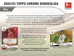 2022/23 Topps Chrome Bundesliga Soccer Hobby Box - Taass online