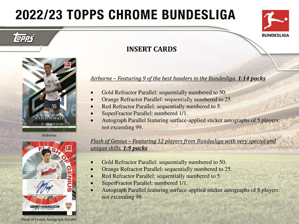 2022/23 Topps Chrome Bundesliga Soccer Hobby Box - Taass online
