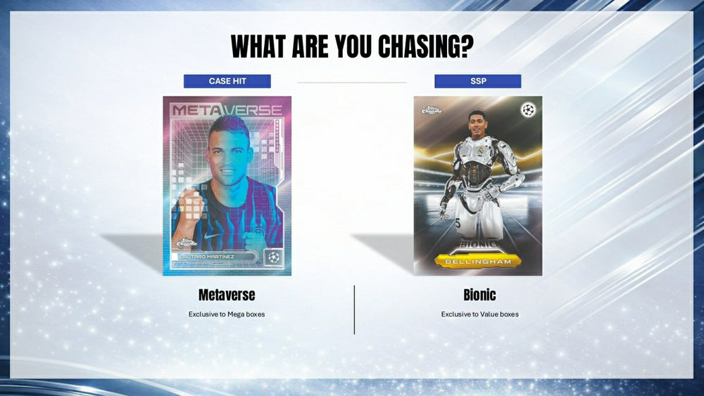 2025/26 Topps Chrome UEFA Club Competitions Football Mega Box - Taass for sale