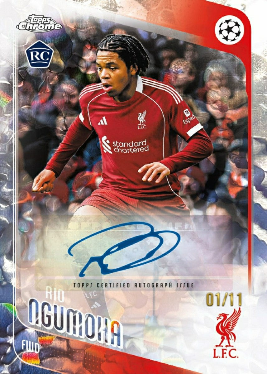 2025/26 Topps Chrome UEFA Club Competitions Football Hobby Pack - Taass US