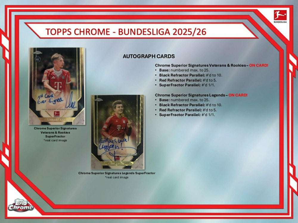 2025/26 Topps Chrome Bundesliga Football Hobby Box - Taass discount