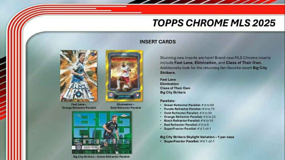 2025 Topps Chrome MLS Soccer Blaster Box - Taass US