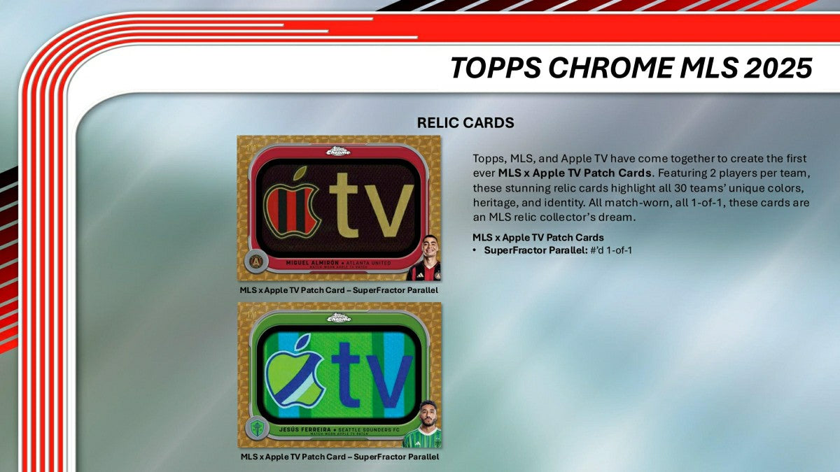 2025 Topps Chrome MLS Soccer Hobby Box - Taass sale