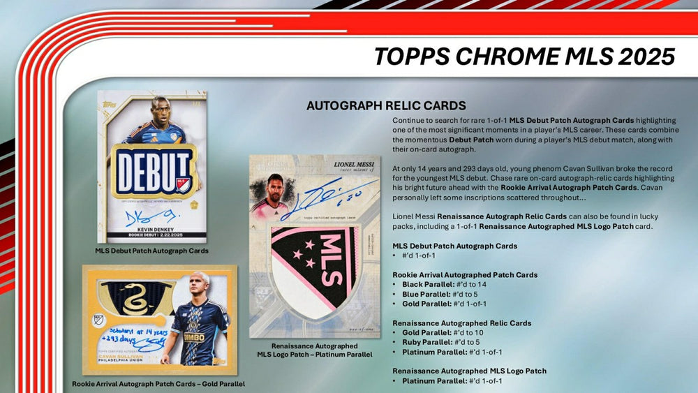 2025 Topps Chrome MLS Soccer Hobby Box - Taass sale