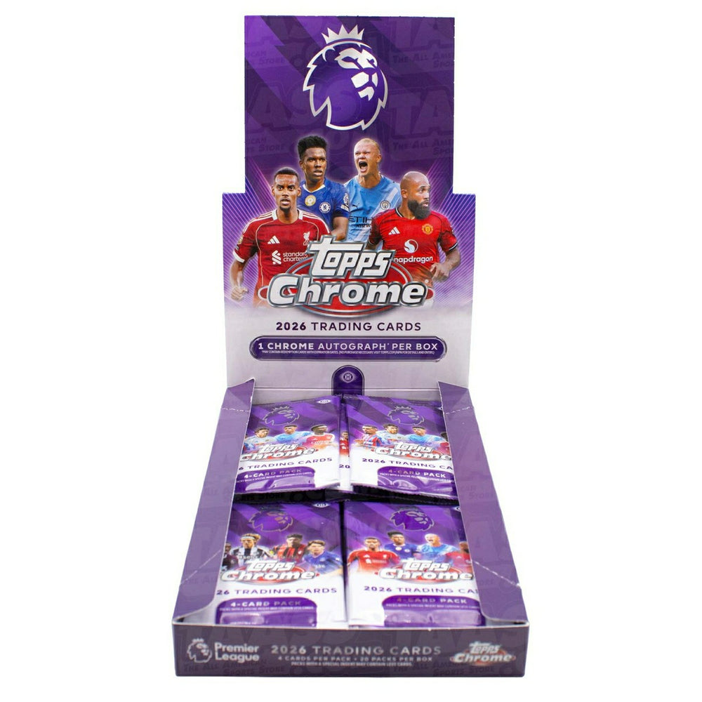 2025/26 Topps Chrome Premier League Soccer EPL Hobby Pack - Taass for sale
