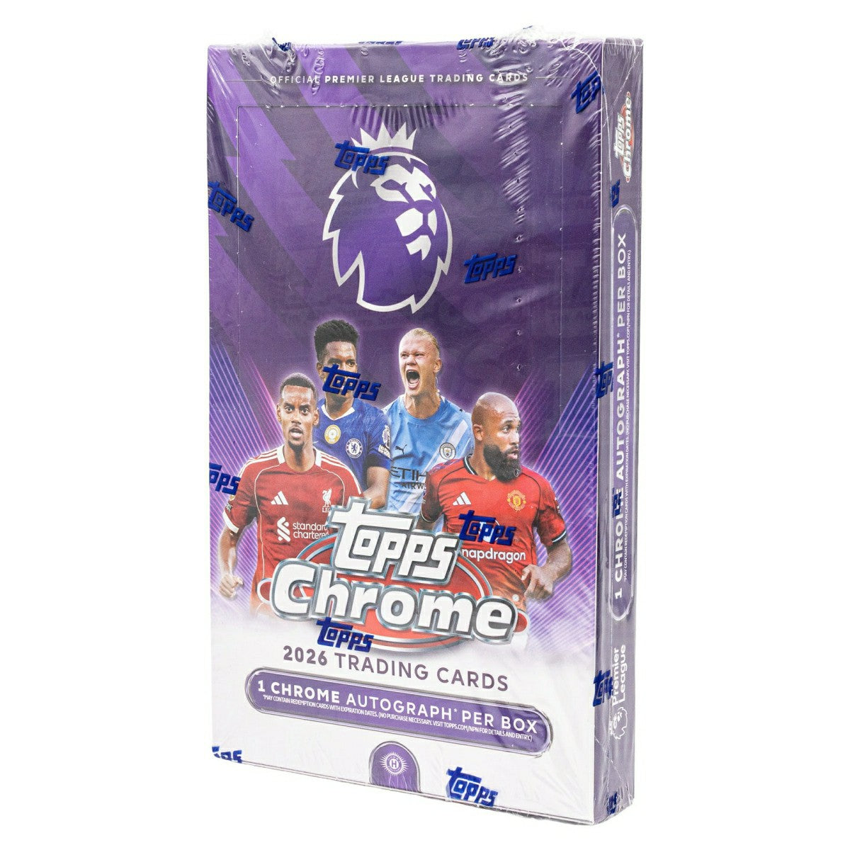 2025/26 Topps Chrome Premier League Soccer EPL Hobby Box - Taass US